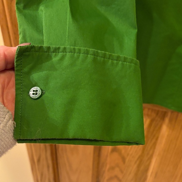 Worthington Vibrant Green Stretch Button-Down Shirt - Picture 7 of 9